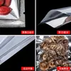 Bolsa de embalaje de alimentos tipo bolsa de vacío de papel de aluminio Yin-Yang, bolsa gruesa lisa de papel de aluminio semitransparente, bolsa sellada para conservar carne cocida