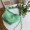 Bolsa Feminina Nova Bolsa Estilo Coreano Ombro Crossbody Bolsa Bolsa de Estudante Nylon Simples Retro Cordão Bolinho de Massa Bolsa Moderna