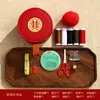 Kit de Costura para Boda, Caja de Costura de Terciopelo, Set de Costura para Dote de Novia, Colección de Artículos para Boda, Directo de Fábrica