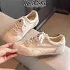 Versión de Piel de Vaca de las Zapatillas de Entrenamiento Alemanas Star para Mujer, Nuevo Estilo Primavera 2026, Zapatillas Casuales de Suela Suave, Zapatos de Forrest Gump, Zapatillas Blancas