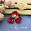 Acrílico Pengqi vermelho grande imitação de concha flor de liga tridimensional coração acessórios grupo decorativo leque sapatos Xizang material DIY bolsa