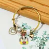 Amazon Venta Caliente Transfronteriza Panjia Mickey Mouse Pulsera DIY con Goteo de Aceite Accesorios Sanrio Venta al por Mayor
