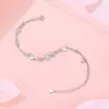 Pulsera Dinámica y Brillante de Mariposa para Niñas, Alto Valor Estético, Lujo Ligero, de Nicho, Exquisita, Diseño Único, Accesorio Versátil para el Día a Día