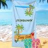 Mengqi Ropa de Hogar Toalla de Playa Estampado de León Toalla Cuadrada de Microfibra Toalla de Baño Absorbente Toalla de Secado Rápido Protector Solar