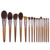 Faia Cangzhou Pelo Animal Cabelo Real Fino Leve Lã Frontal Pelo de Cavalo Pincel de Maquiagem Pincel para Pó Solto Pincel para Bochechas Conjunto de Pincéis para Sombra de Olhos Maquiagem