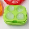 Fabricante recomenda bola de silicone com quatro furos, bola de gelo redonda com quatro furos, forma de gelo criativa caixa de gelo, suprimentos de bandeja de cubo de gelo de silicone