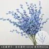 Juego de 10 Piezas de Flores para Boda en Tonos Azules para Decoraciones de Pasillo de Salón de Bodas, Arreglos Florales, Decoraciones de Fondo y Decoraciones de Escenario con Flores Artificiales