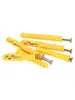 Peixe Amarelo Ultra-Pequeno Dourado Tubo de Expansão de Plástico Parafuso de Expansão Plugue de Borracha Parafuso Conjunto de Parafusos Autoatarraxantes 6 8 10 12mm