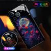 Capa de Celular Luminous Apple 16 DIY Apple 14Plus Masculina Apple 11ProMax Vidro Aplicável