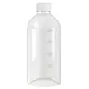 Procesamiento y Personalización de Botellas de Plástico Transparente PET para Medicina de 100ml y 500ml, Muestras de Empaque, Botellas Vacías Graduadas