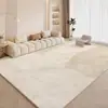 Alfombra de sala de estar estilo nórdico transfronteriza, resistente a la suciedad y fácil de mantener, adecuada para dormitorio, sofá y mesa de centro, alfombra de área grande de cobertura total