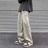 Nuevos jeans de estilo streetwear americano, lavados, desgastados y bordados para hombre, para primavera y otoño, corte recto holgado, pantalones largos de estilo high street europeo y americano
