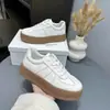 Zapatillas de Entrenamiento Retro Alemanas de Suela Gruesa para Mujer, Nuevo Estilo Primavera 2025, Zapatillas Casual Versátiles que Aumentan la Altura, Zapatos Deportivos Blancos Populares
