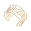 Pulsera Metálica Transfronteriza Europea y Americana Personalizada Mariposa Hojas Flores Geométrico Nicho Diseño de Alta Gama Abierta Ajustable
