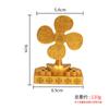 Adornos de Molino de Viento Feng Sheng Shui Qi de Latón Giratorios para Atraer Riqueza y Tesoro Riqueza Guangjin Abanico Pequeño Regalo de Buena Suerte Regalo