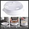 Cesta Redonda de Plástico para Microondas Steamer para Calentar Panes al Vapor Dumplings con Tapa Rejilla para Cocinar al Vapor Steamer Casero PP de Grado Alimenticio