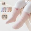 Calcetines de Invierno de Dibujos Animados para Bebé de Vellón Coral a Media Pantorrilla, Forrados de Vellón, Gruesos, Calcetines Cálidos para Piso, Calcetines Antideslizantes para Bebés y Niños Pequeños