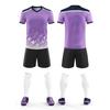 Traje de fútbol transpirable de secado rápido, traje con logotipo impreso personalizado, traje de entrenamiento para niños adultos, placa ligera, disponible al por mayor