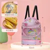 Bolsa de Natación para Niños, Mochila con Separación Húmedo y Seco, Neceser para Niños, Bolsa Impermeable para Niñas, Bolsa de Playa, Bolsa de Almacenamiento para Natación