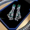 Brincos de Borla Gota d'Água Agulha de Prata, Brincos de Temperamento Nicho Estilo Étnico, Brincos Versáteis Elegantes de Luxo Leve