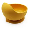 Tigela de Silicone de Grau Alimentício Nova Transfronteiriça, Tigela de Alimentação de Silicone Anti-Queda para Bebê, Personalização de Utensílios de Mesa para Alimentação Independente Infantil