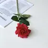 Flor de Rosa Hidratante, Flor Artificial Realista de Alta Gama, Flor Artificial Decoración del Hogar, Fabricante Mayorista de Ramo de Boda
