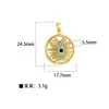 Moda Joker DIY Semiacabado Microincrustado Chapado en Cobre Accesorios de Girasol Accesorios Populares Europeos y Americanos Colgantes de Estrella