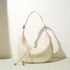 Bolsa feminina de moda transfronteiriça, design simples de nicho, formato de meia-lua, nova bolsa de ombro, bolsa de mão, bolsa transversal, personalizada de fábrica