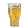 Copo Larga Boca Retro de Grande Capacidade para Chá de Frutas, Copo para Café Americano Gelado, Copo de Vidro Transparente de Nicho, Copo para Suco, Copo para Bebidas