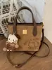 Bolsa Pequena Retrô para Mulheres no Outono e Inverno, Versátil Nova Moda 2025, Bolsa Transversal Simples Casual, Bolsa Quadrada Pequena Satchel Popular