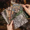 Día Hermoso Material Papel Naturaleza Serie Lienzo Fondo Vintage Decoración de Diario DIY Base de Papel 30 Hojas
