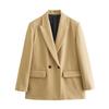 Amazon cross-border comércio exterior feminino 2024 outono novo temperamento casual quatro cores solto terno jaqueta