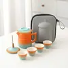 Ciudad Prohibida Cerámica Cultural y Creativa Juego de Té de Viaje Taza Empresa Logo de Vacaciones Corporativas Regalo para Clientes y Personas Mayores Regalo Souvenir