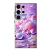 A16 Capa Protetora Borboleta A72 Adequada para Capa de Celular Samsung S25Ultra A16 Capa Macia Tpu Bolha Rosa S26