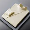 Camiseta de Manga Larga Derong para Primavera y Otoño Camiseta Interior de Cuello Alto para Hombre de Otoño e Invierno Camiseta de Negocios para Exportación Venta al por Mayor Dropshipping