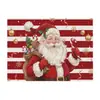 Jogos americanos populares transfronteiriços, tapetes de isolamento de mesa, decorações de atmosfera festiva de árvore de Natal e floco de neve estilo americano, jogos americanos feitos sob medida