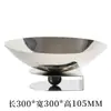 Lujo Ligero Metal Semicírculo Abstracto Colgante Plato de Frutas Mesa de Comedor Adornos Modelo de Diseñador Habitación Mesa de Café Plato Cero Comida Decoración