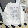 Sudadera con cuello redondo tie-dye con estampado de dopamina, moda coreana estilo americano, para hombre y mujer, otoño e invierno, tops versátiles personalizados para parejas