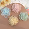 10cm Flor de Organza Acessórios DIY Tecido Borda Queimada Flor Tridimensional Feita à Mão Acessórios para Headwear Acessórios para Roupas Atacado