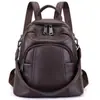 Coleção Outono 2026: Mochila de Couro Genuíno Estilo Europeu e Americano para Mulheres, Bolsa de Viagem da Moda, Transfronteiriça