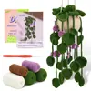 Paquete de Materiales de Ganchillo Más Vendidos Transfronterizos Lana Flores en Maceta Hechas a Mano Adornos DIY Regalos Navideños Tejer Tejido a Mano