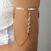 Yongge Jewelry Joyería Transfronteriza Europea y Americana Cadena de Borlas Versátil Simple Pulsera de Brazo Estilo Punk Pulsera de Metal Anillo de Brazo