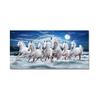 Pintura al óleo de Siete Caballos Blancos Corriendo Jit Dropshipping Impresión Personalizada Pintura en Lienzo Almacén Central de Exportación Suministro Temu