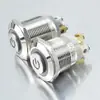 Loniu 19mm Cabeza Alta Auto-Restaurable Anillo Lámpara Símbolo de Poder Interruptor de Botón Metálico 12/16/19/22