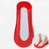 Zapatos de tacón alto para novia, calcetines invisibles antideslizantes tipo calcetín de barco, calcetines para novio, calcetines de media pantorrilla, calcetines finos de color rojo boda para hombres y mujeres con palabras felices