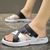 Sandalias Engrosadas para Hombre Pantuflas de Exterior Estilo Caliente Salida al Aire Libre Zapatos de Playa Doble Uso Conducir Suela Gruesa Suela Suave Antideslizantes Verano