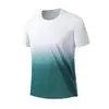 Camiseta Masculina de Seda Gelada Secagem Rápida Solta Repelente de Mosquitos Antibacteriana Absorvente de Suor Toque Gelado 2025 Manga Curta Gola Redonda Estampada Camiseta Base