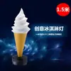 Suporte de Exibição Modelo de Sorvete Simulação Caixa de Luz Luminosa Cone de Exibição Placa de Publicidade Sorvete Falso Comercial Grande Tamanho Grande