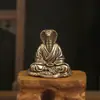 Adorno de Figura de Demonio Serpiente de Latón Completo, Accesorio de Escritorio de Latón, Decoración Portátil para Coche, Venta al por Mayor Caliente Transfronteriza