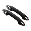 Adequado para 13-17 honda accord cupê lidar com fibra de carbono padrão maçaneta da porta do carro preto brilhante decoração acorde